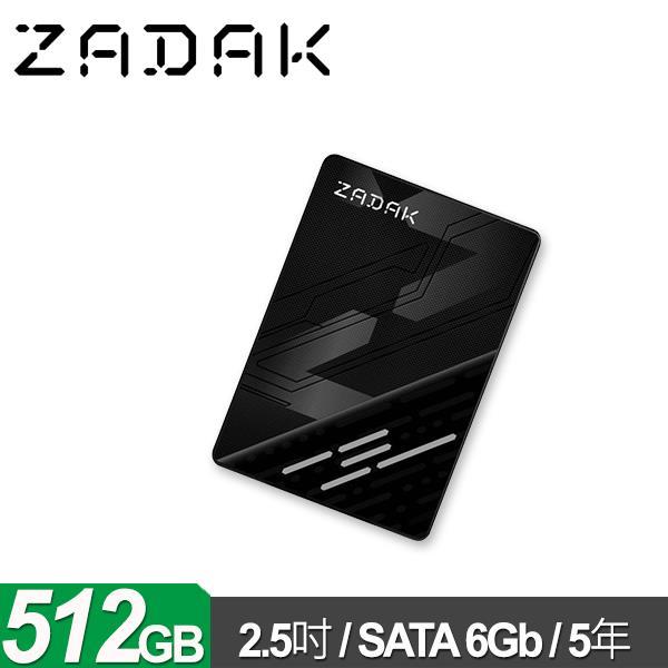 ZADAK TWSS3 512GB 2 . 5吋 SATA SSD 內接固態硬碟
