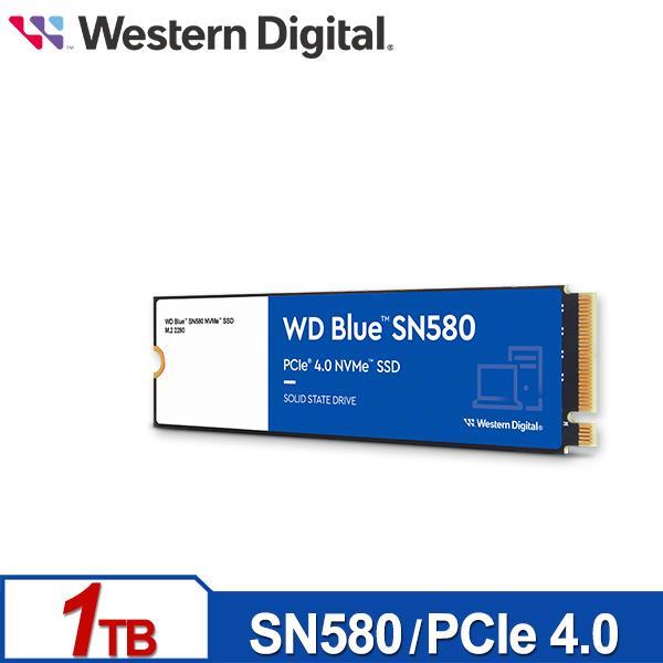 WD 藍標 SN580 1TB M . 2 PCIe 4 . 0 NVMe SSD 內接固態硬碟