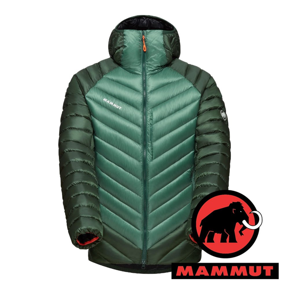【MAMMUT 長毛象】Broad Peak 男鵝絨FP800連帽外套『深玉石綠/綠樹林』1013-02960 戶外 露營 登山 健行 休閒 時尚 保暖 禦寒 連帽外套