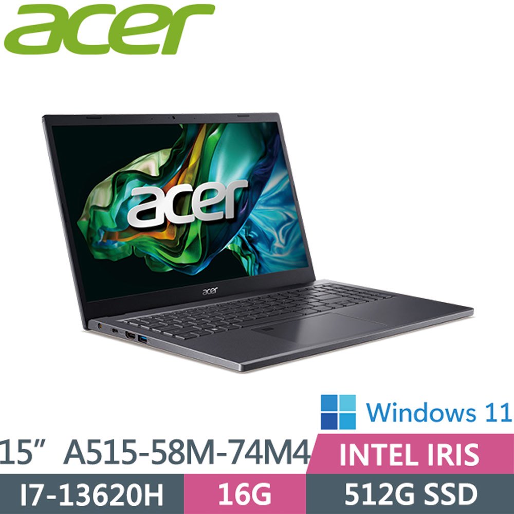 【hd數位3c】Acer A515-58M-74M4〈灰〉i7-13620H/16G/512G/15吋【下標前請先詢問 有無庫存】