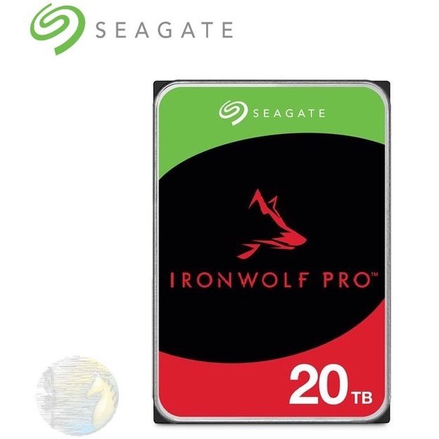 【含稅公司貨】Seagate希捷 20TB IronWolf 那嘶狼 Pro NAS硬碟彩盒裝 ST20000NE000($18290)