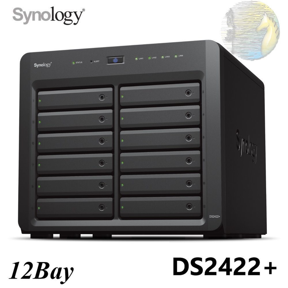【含稅公司貨】Synology群暉 DS2422+ 12bay NAS 網路儲存伺服 三年保固 取代 DS2419+II($59590)