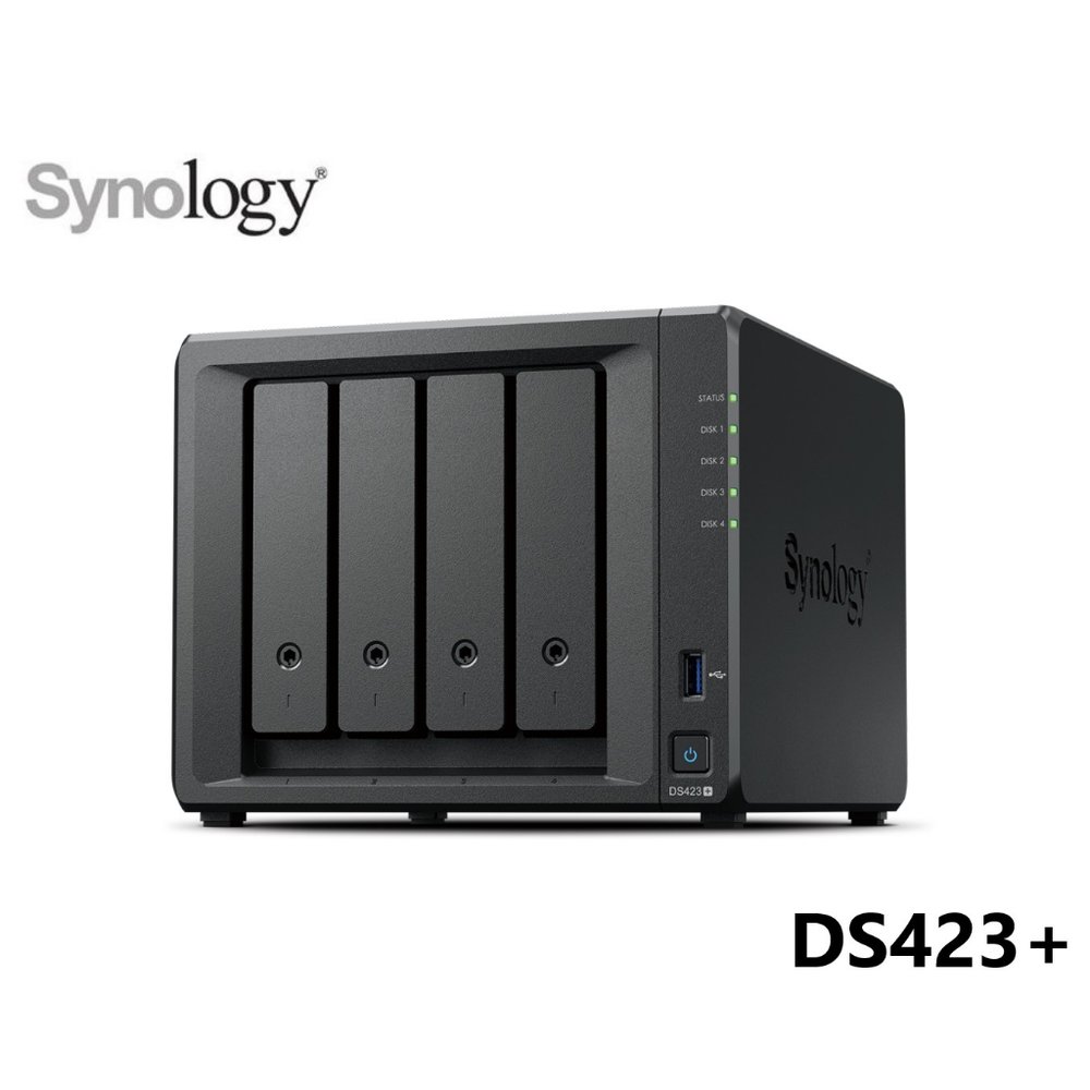 【含稅公司貨】Synology 群暉 DS423+ 4Bay NAS網路儲存伺服器(取代DS420+)($35799)