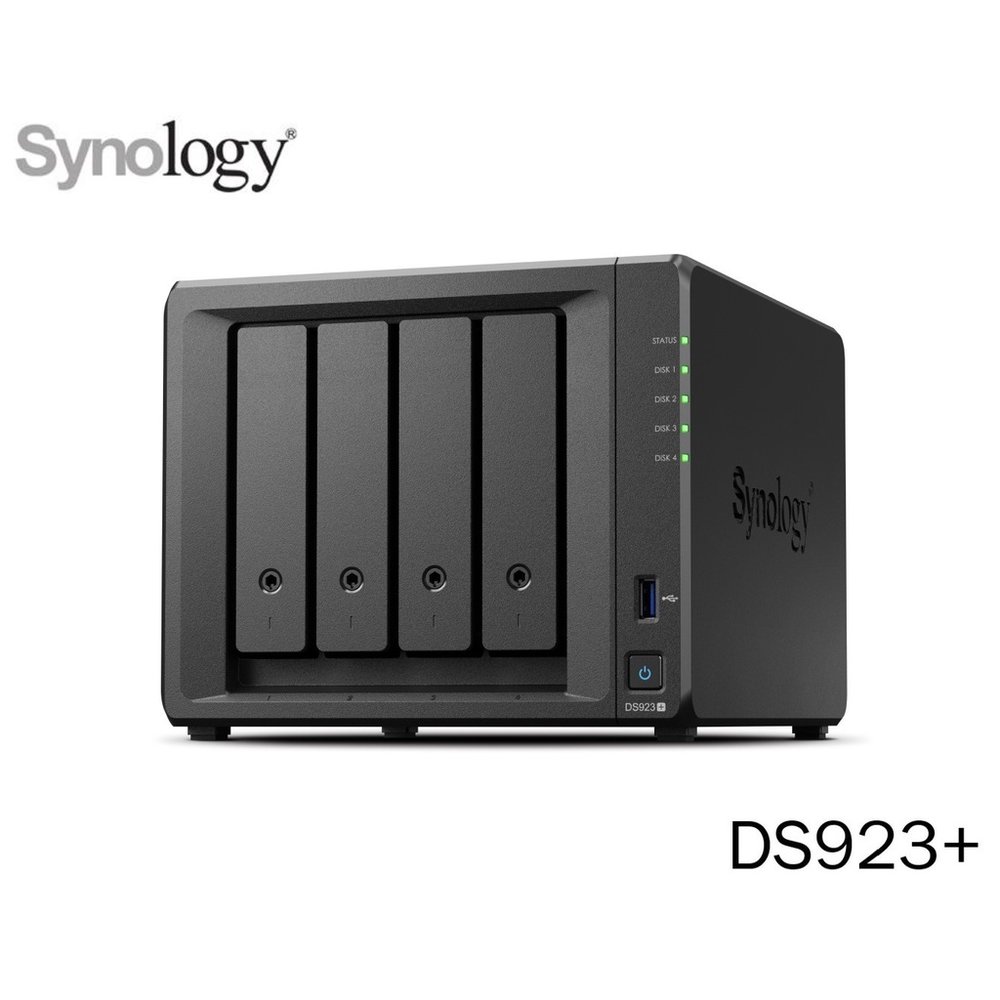 【含稅公司貨】Synology 群暉 DS923+ 4Bay NAS網路儲存伺服器(取代DS920+) EW201實體卡($54699)