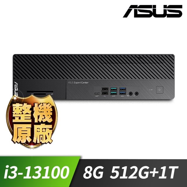 ASUS M700SE薄型商用電腦(i3-13100/8G/M.2-512G+1TB/300W/W11P)