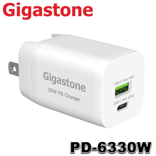 【MR3C】含稅 Gigastone PD-6330W PD/QC3.0 33W 雙孔快充充電器