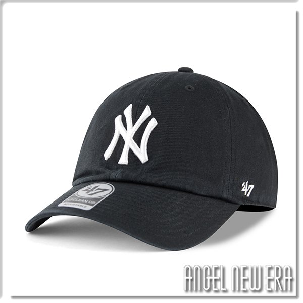 【ANGEL NEW ERA】47 brand MLB NY 紐約 洋基 經典黑 軟板 老帽 棒球帽 穿搭 潮流