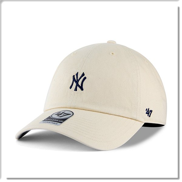 【ANGEL NEW ERA】47 brand MLB NY 紐約 洋基 米白色 小標 軟板 老帽 棒球帽 穿搭 潮流