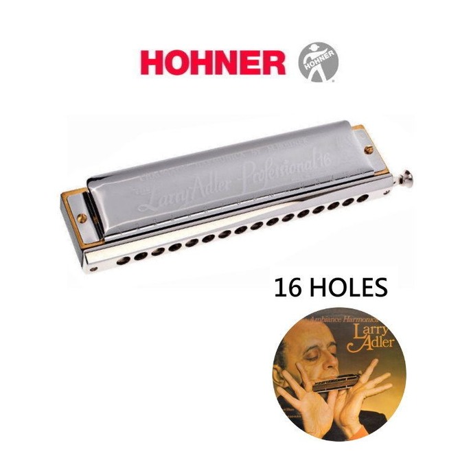 亞洲樂器 Hohner Larry Adler 16孔半音階口琴組、德國品牌、德國製、Made in Germany