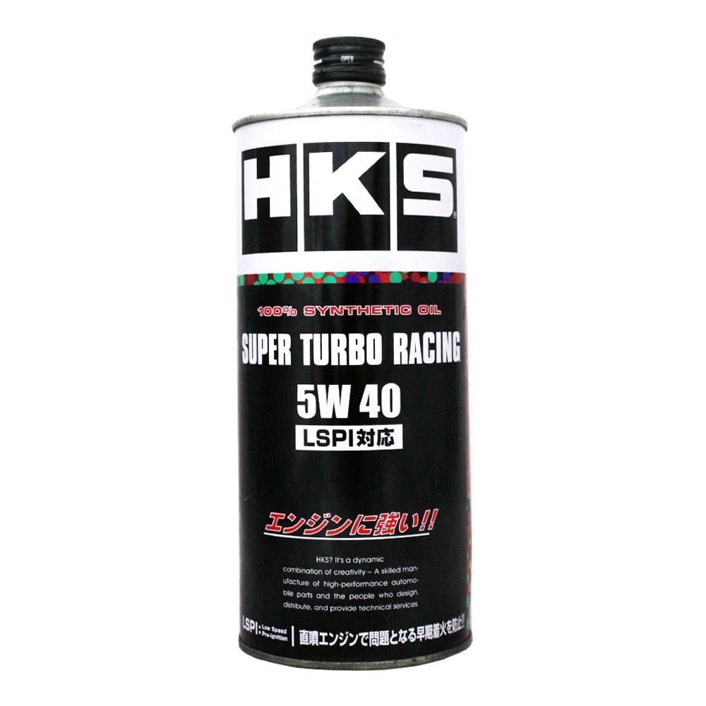【易油網】HKS SUPER TURBO RACING 5W40高效能頂級全合成機油 1L