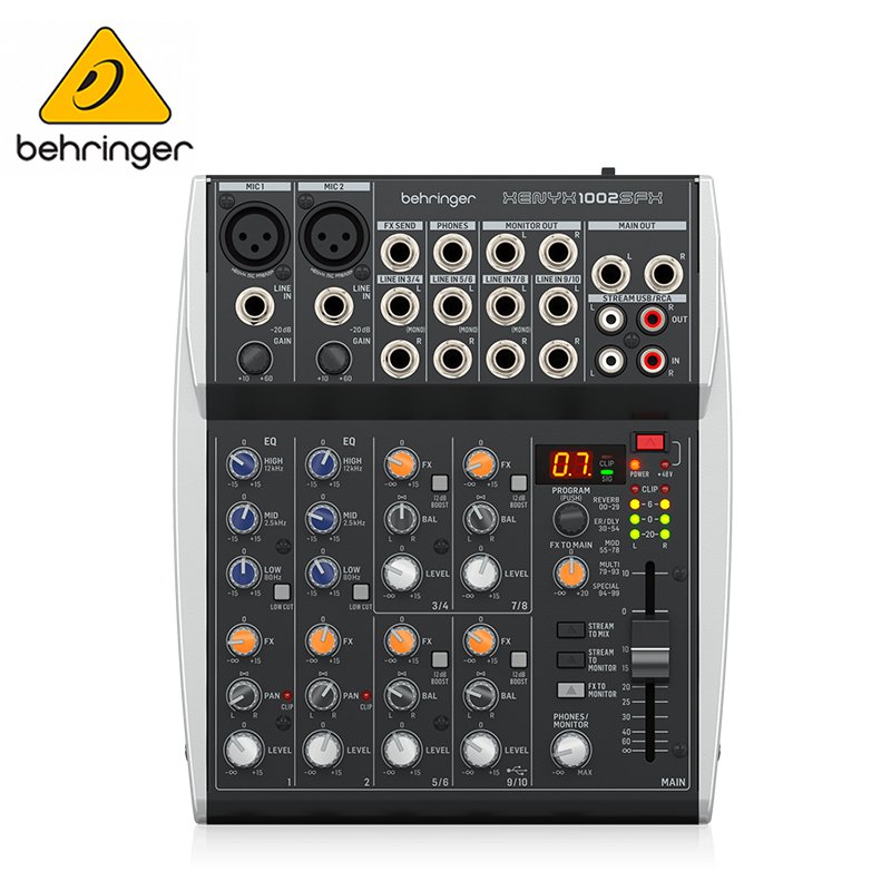 BEHRINGER XENYX 1002SFX 專業錄音10軌混音器/原廠公司貨