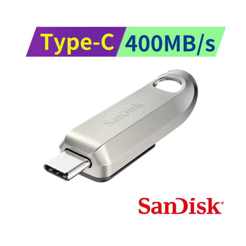 SanDisk CZ75 Ultra Luxe USB Type-C 128G 高速隨身碟(400MB/s)