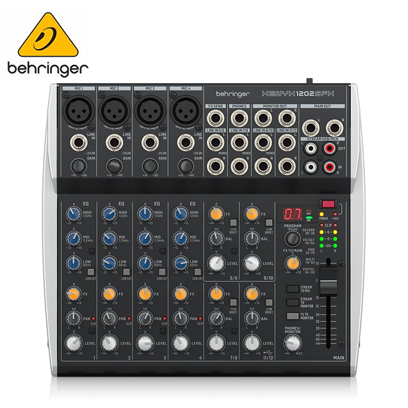BEHRINGER XENYX 1202SFX 專業錄音12軌類比混音器/原廠公司貨