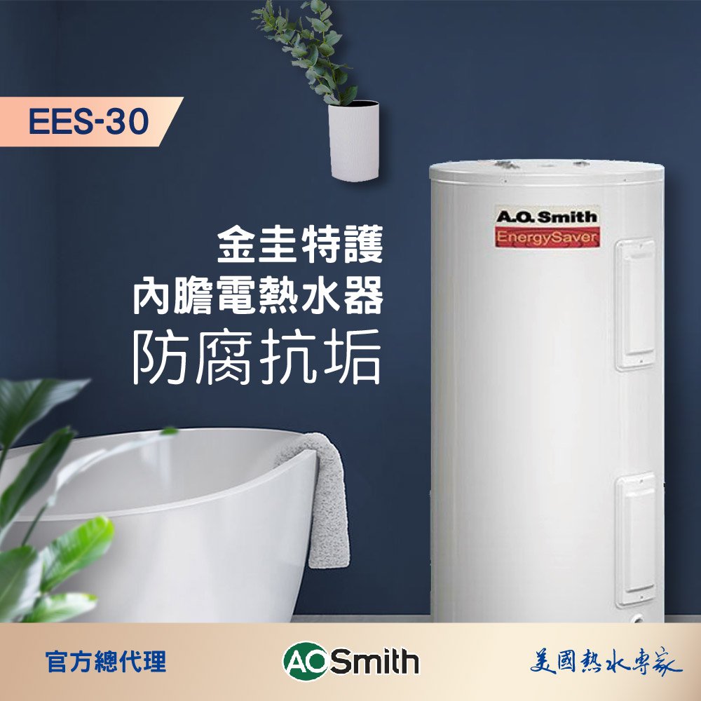 【AOSmith】AO史密斯 美國百年品牌 150L落地儲熱型電熱水器 EES-30