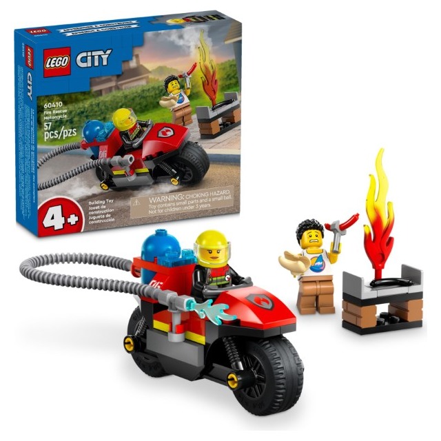 樂高LEGO CITY 消防救援摩托車 60410 TOYeGO 玩具e哥