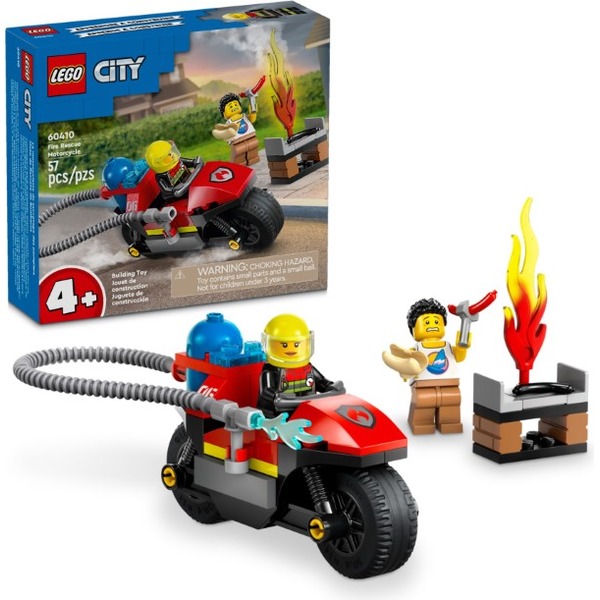 樂高LEGO CITY 消防救援摩托車 60410 TOYeGO 玩具e哥