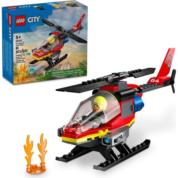 樂高LEGO CITY 消防救援直升機 60411 TOYeGO 玩具e哥