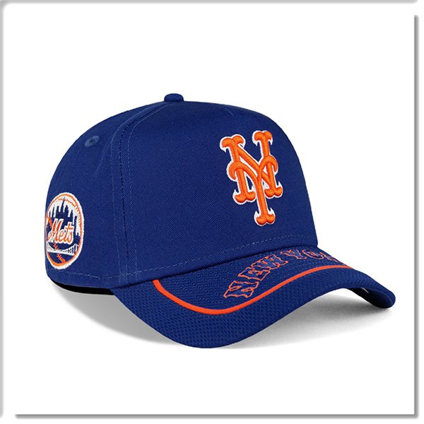 【ANGEL NEW ERA】NEW ERA MLB 紐約 大都會 寶藍 9FORTY 卡車帽 沿字 網眼 限量