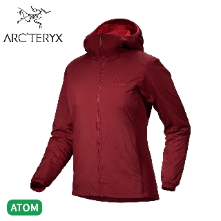 【ARC''TERYX 始祖鳥 女 Atom 化纖外套《波爾多紅》】X000006780/保暖外套/連帽外套