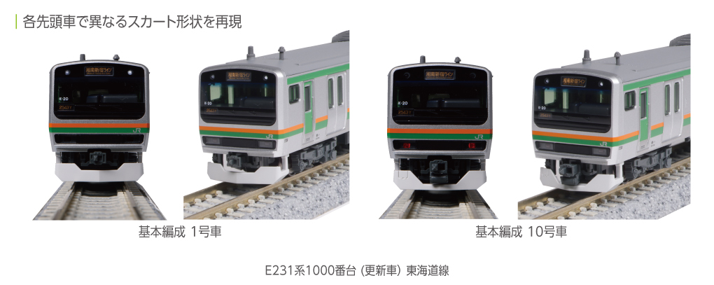 MJ 現貨Kato 10-1785 N規E231系1000番台東海道線(更新車) 電車增節組.4 