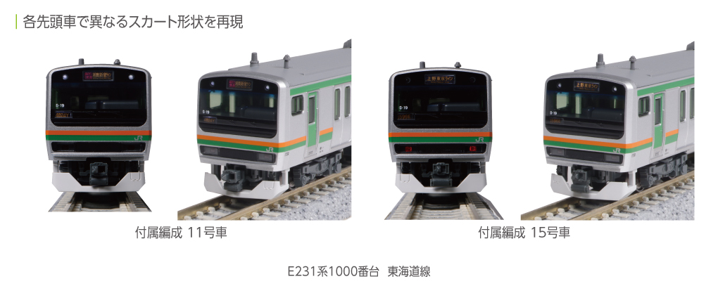 MJ 現貨Kato 10-1787 N規E231系1000番台東海道線附屬編成電車.5輛