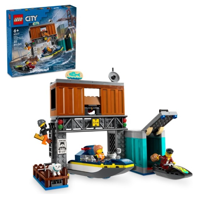 樂高LEGO CITY 警察快艇和壞蛋藏身處 60417 TOYeGO 玩具e哥