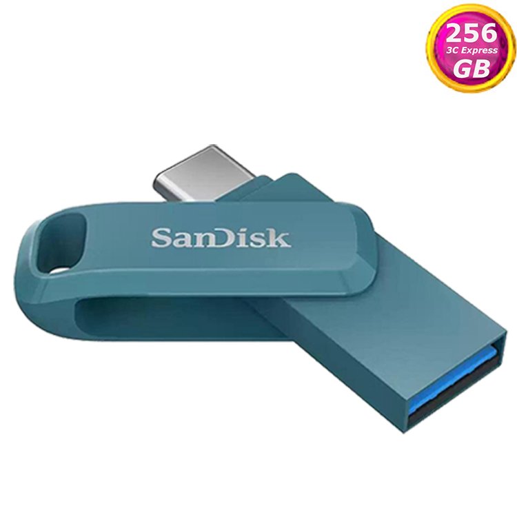 SanDisk 256GB 256G 藍 Ultra GO TYPE-C【SDDDC3-256G】400MB/s USB 3.2 雙用隨身碟