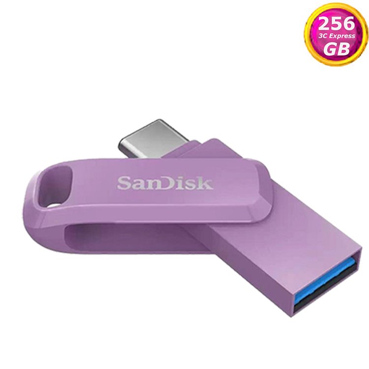 SanDisk 256GB 256G 紫 Ultra GO TYPE-C【SDDDC3-256G】400MB/s USB 3.2 雙用隨身碟