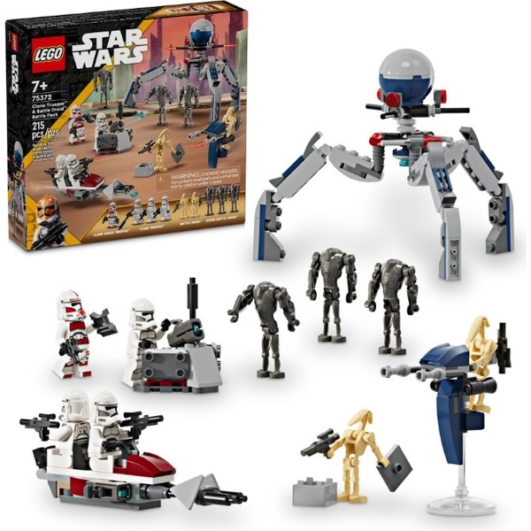 樂高LEGO STAR WARS 星際大戰 獵克隆人士兵&amp;戰鬥機器人戰鬥包 75372 TOYeGO 玩具e哥