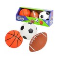 幼兒3入安全運動球組(籃球+足球+橄欖球)(12公分充氣彈力)(8101)
