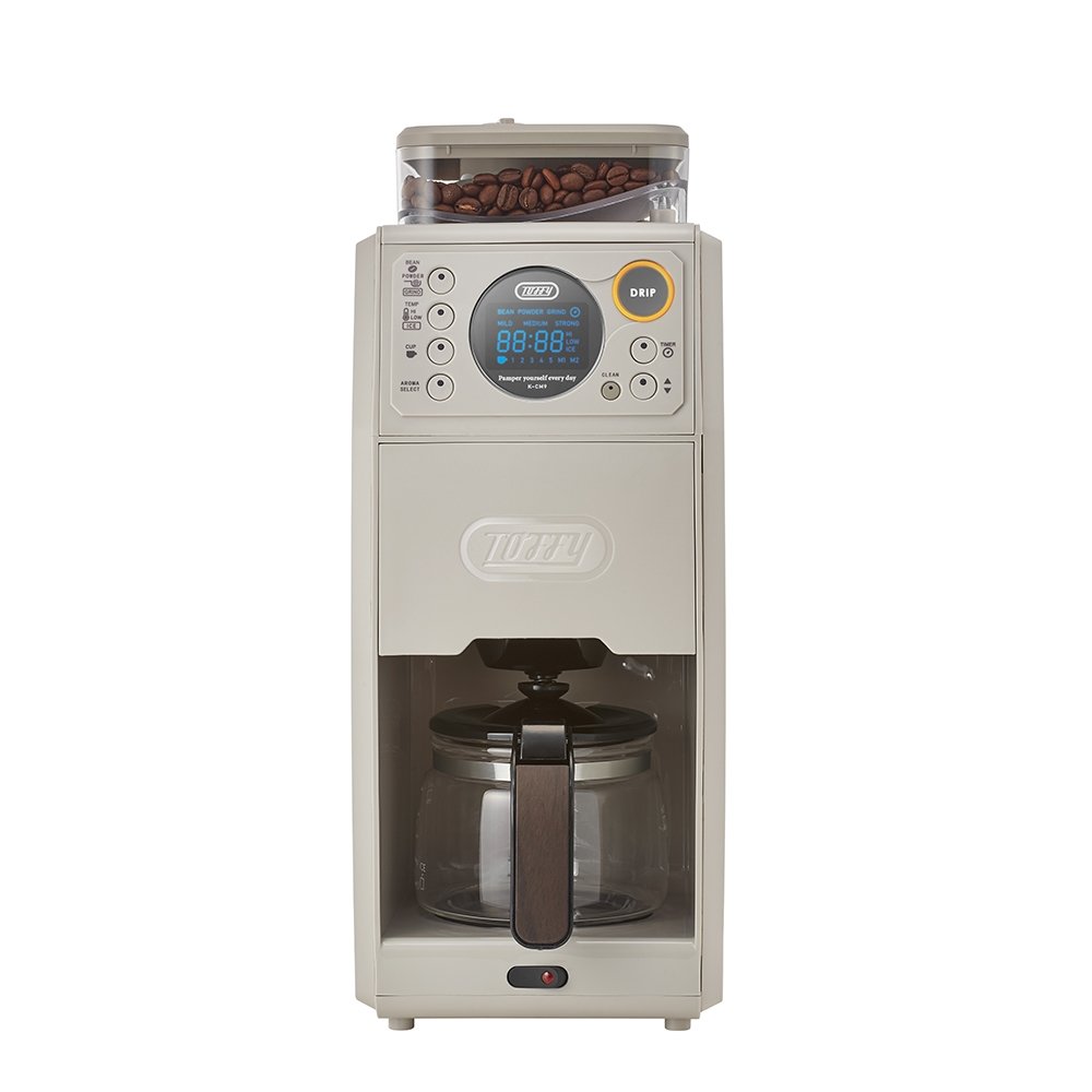 Toffy 全自動錐形研磨咖啡機 K-CM9-BE 白