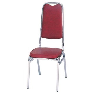 【RB1124-2】電鍍高背勇士椅(紅)(可堆疊)