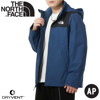 【The North Face 男 DV防水外套《陰暗藍/黑》】88FR/防水透氣連帽外套/衝鋒衣