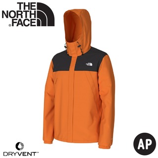 【The North Face 男 DV防水兩件式刷毛外套《橘黑》】89B1/防水透氣連帽三合一外套/保暖外套