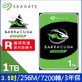 Seagate【BarraCuda】新梭魚 (ST1000DM014) 1TB/7200轉/256M/3.5吋/2Y