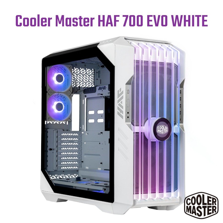Coolermaster HAF 700 EVO WHITE 機殼/鋼化玻璃ARGB/巨無霸水冷排支援