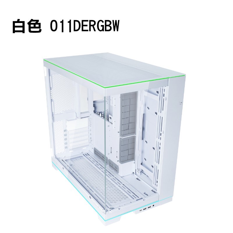米特3C數位–LIANLI聯力 O11D EVO RGB 鋼化玻璃 中塔機殼 白O11DERGBW