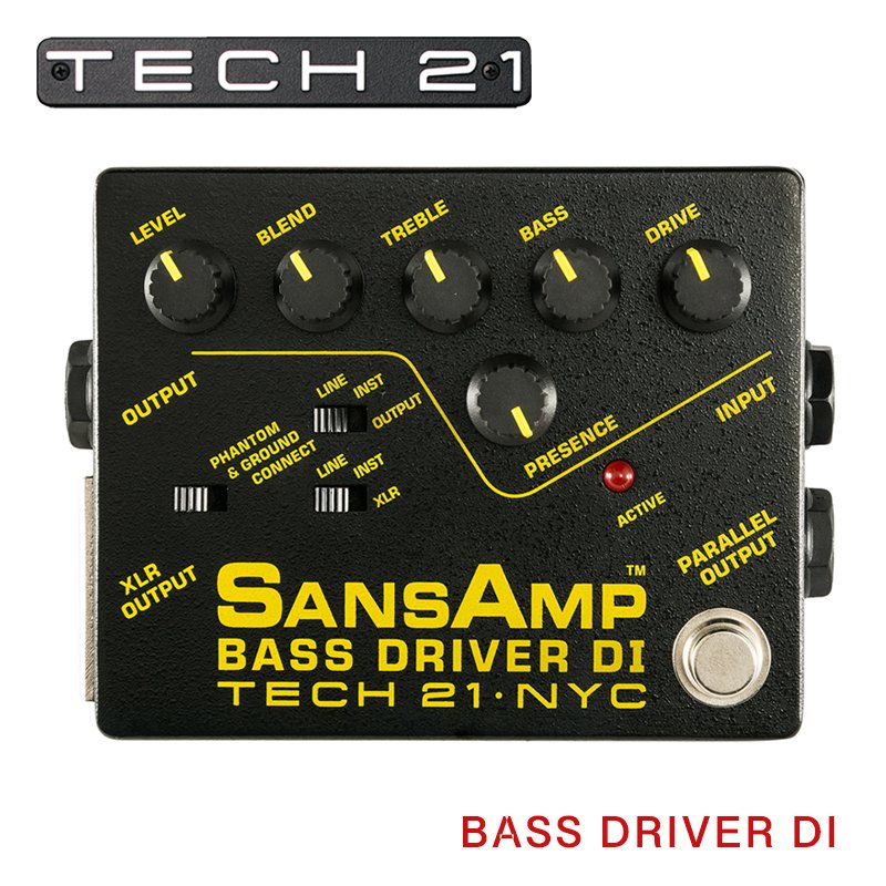 Tech21 SansAmp Bass Driver DI 電貝斯效果器-原廠公司貨