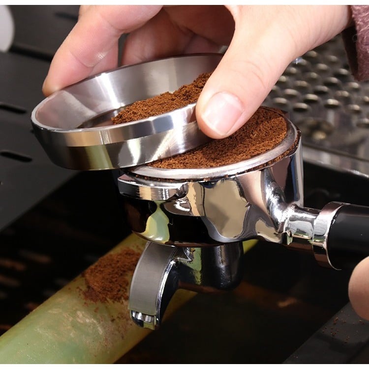 ✨愛鴨咖啡✨義式咖啡機 不銹鋼接粉器 撥粉器 撥粉環 防飛粉 鋁合金接粉環 51mm/58mm($160)