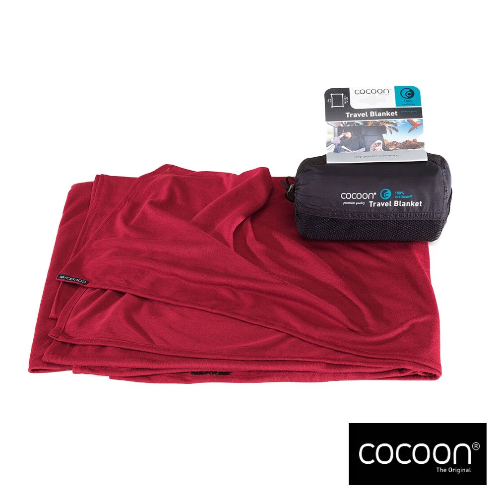 【COCOON】Coolmax旅行毛毯『紅』CMB72 戶外 露營 旅行 居家 毛毯 蓄熱 保暖
