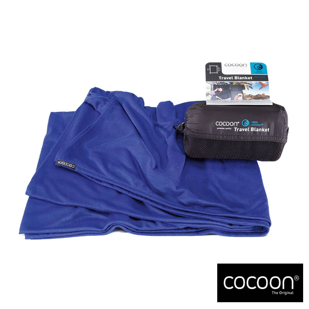 【COCOON】Coolmax旅行毛毯『皇家藍』CMB86 戶外 露營 旅行 居家 毛毯 蓄熱 保暖