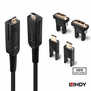 【祥昌電子】LINDY 林帝 38320 MICRO HDMI 2.0 4K/60HZ &amp; DVI 三合一光電混合線 100M