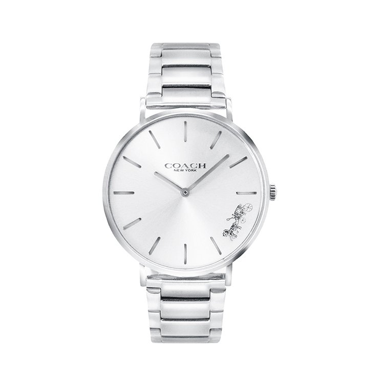 COACH | 銀色系 小馬車 鋼帶腕錶 女錶 手錶(14503344)