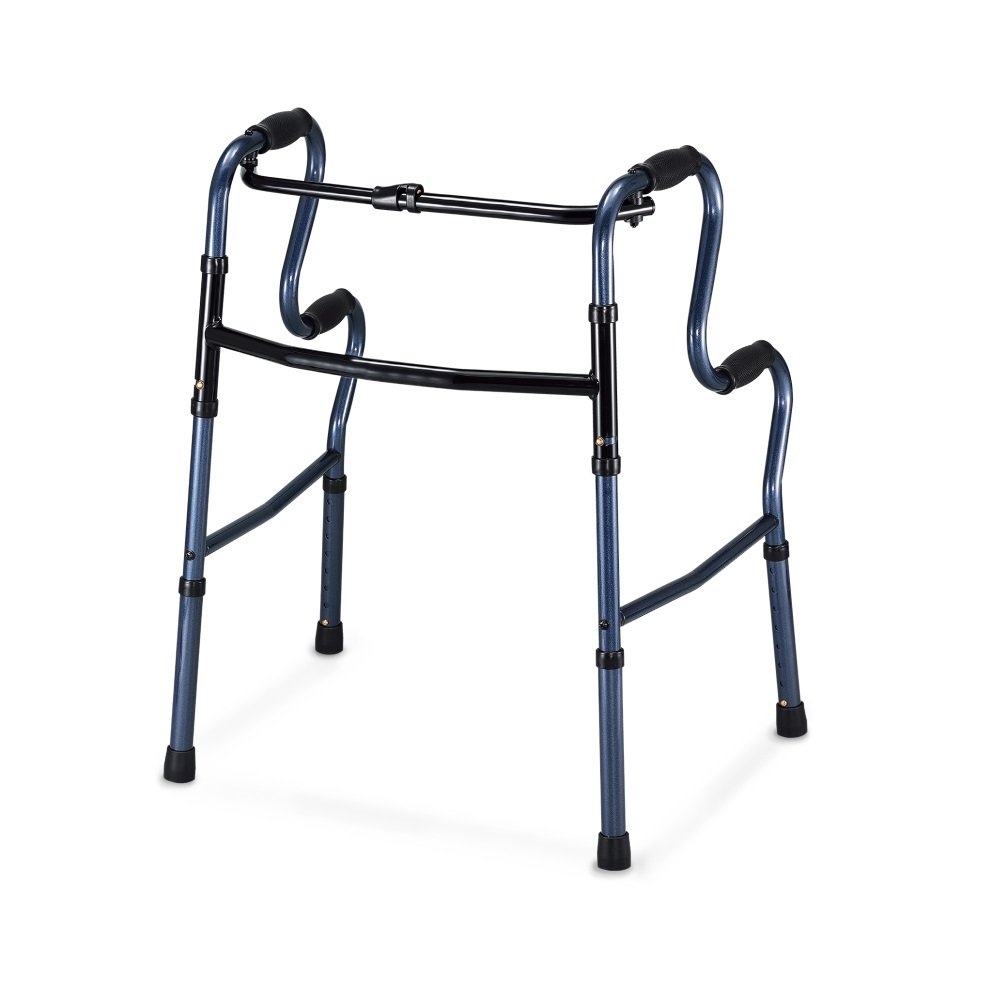 【助行器】兩階式點式套管 迷你款 #適用:140~160cm#鋁合金助步器#殘障人士走路#四角腳#輔助扶手架可折疊
