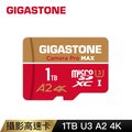 GIGASTONE 立達 Camera Pro MAX microSDXC UHS-Ⅰ U3 1TB攝影高速記憶卡(1T A2 4K)