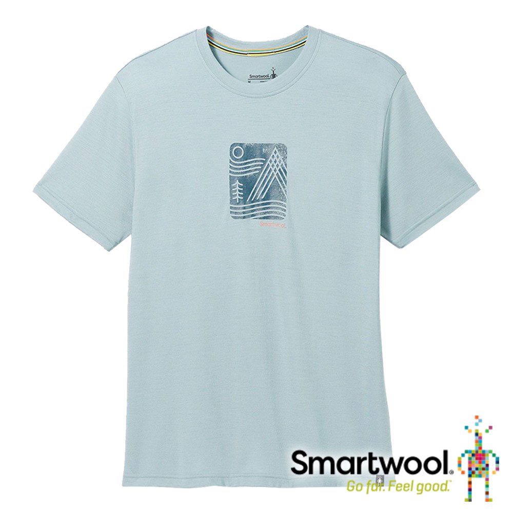 【Smartwool】中性圓領短袖塗鴉T恤/山林意象『鉛灰』SW017097 戶外 露營 登山 健行 休閒 時尚 短袖 上衣