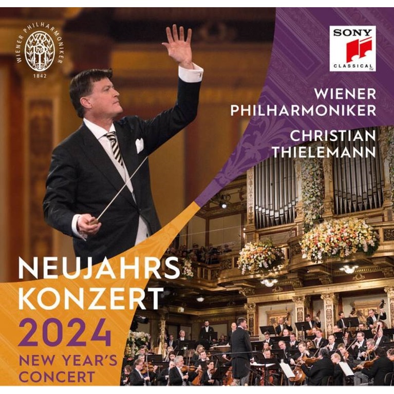(SONY)2024維也納新年音樂會 (2CD) / 提勒曼 &amp; 維也納愛樂 Christian Thielemann &amp; Wiener Philharmoniker / New Year's Concert 2024