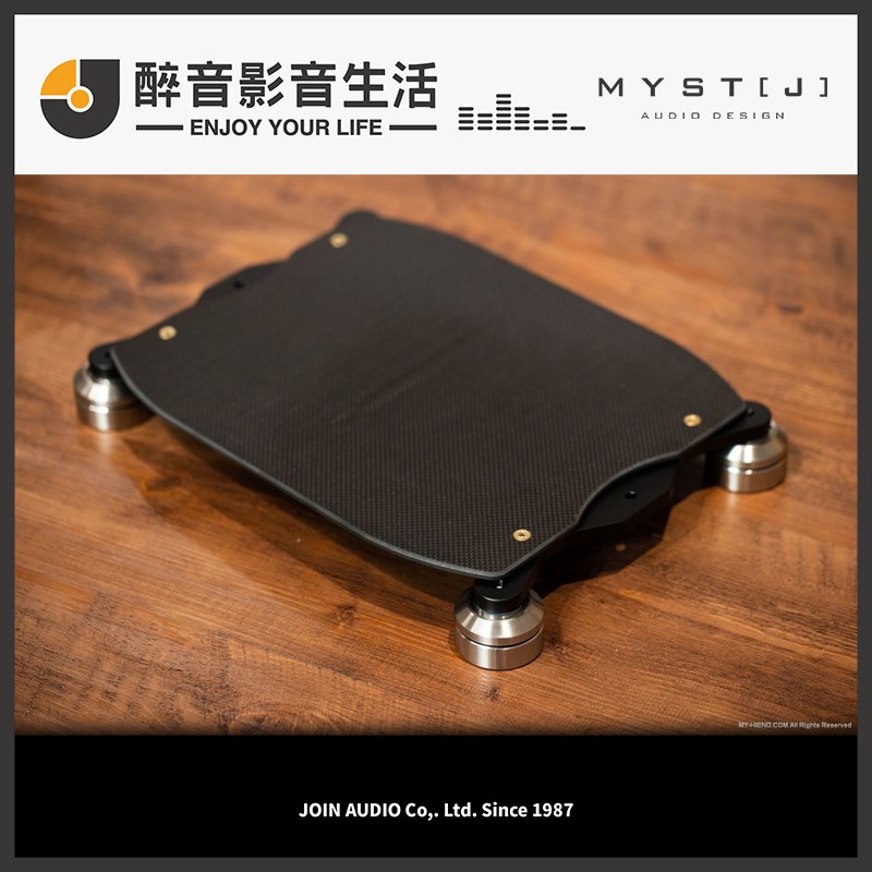 【醉音影音生活】台灣精品 MYSTJ CS 上層 (單層) 碳纖維板+不銹鋼支柱 音響架/主機架/展示架.公司貨