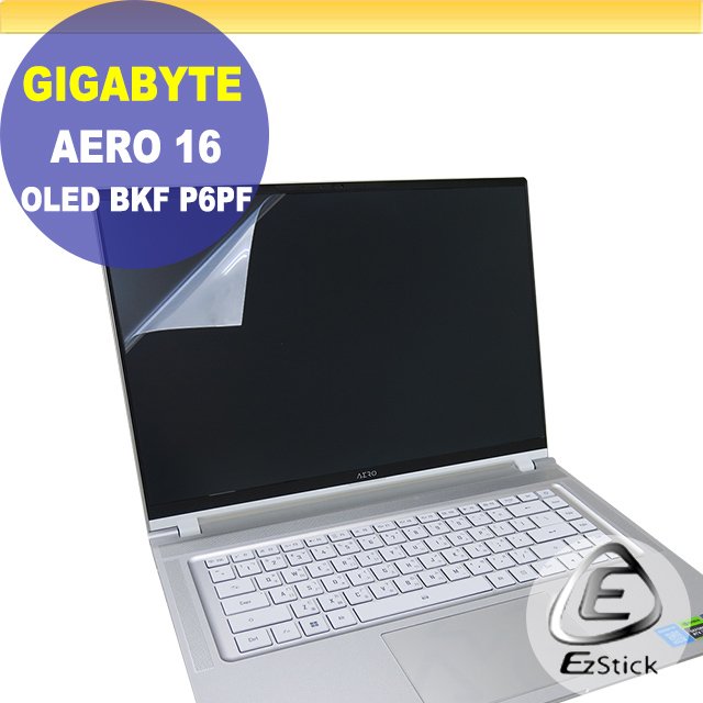 【Ezstick】Gigabyte AERO 16 OLED BSF BKF P6PF 靜電式筆電LCD液晶螢幕貼 (可選鏡面或霧面)