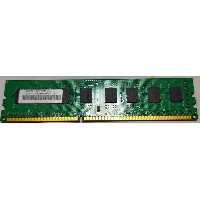 DDR3-1333 4GB 桌上型 記憶體 -中古